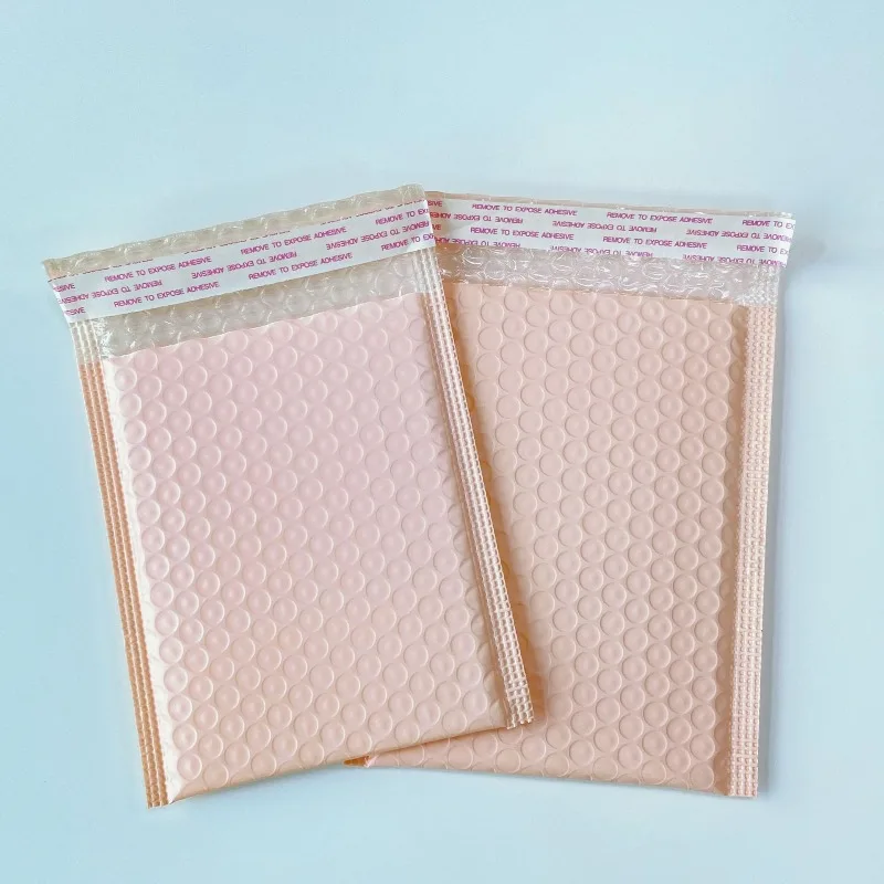10Pcs 버블 봉투 가방 핑크 버블 셀프 씰 메일링 가방 선물용 패딩 봉투 패키지