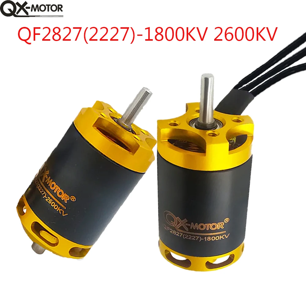 QX-Motor QF2827 1800KV 2600KV Brushless Motor For 70mm EDF Ducted 12 Blades Fan For Model Aircraft Drone