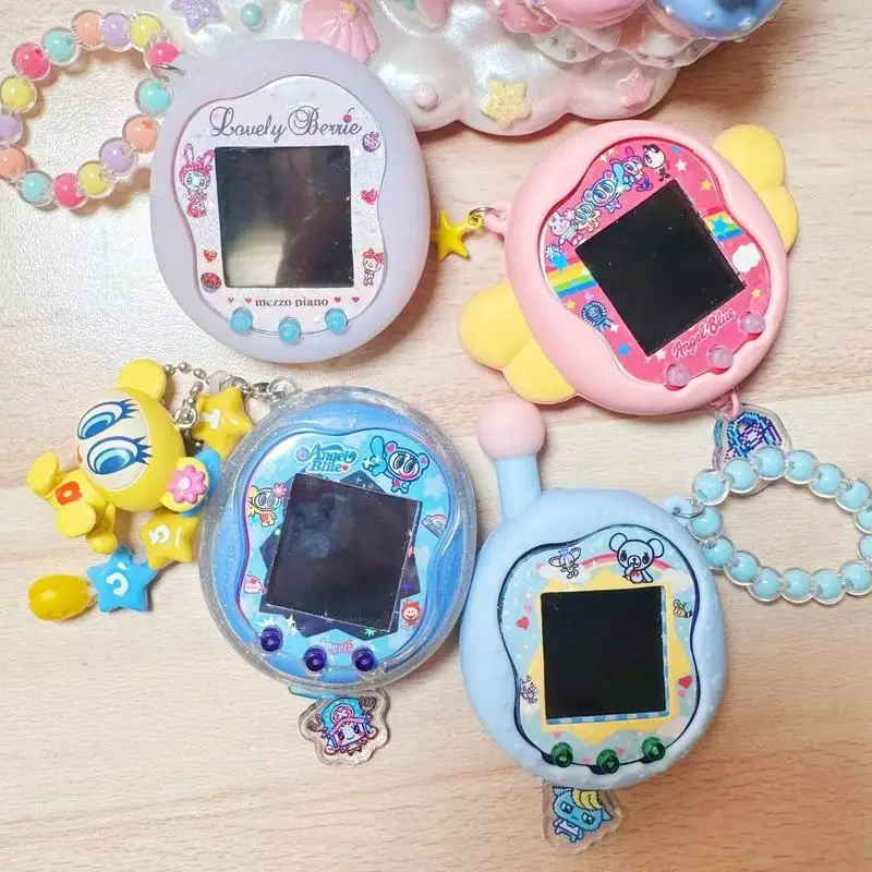 

Мультяшная лицевая панель Тамагочи Uni, силиконовая защитная пленка, кавайная наклейка, мультяшная защитная оболочка Тамагочи, аксессуары