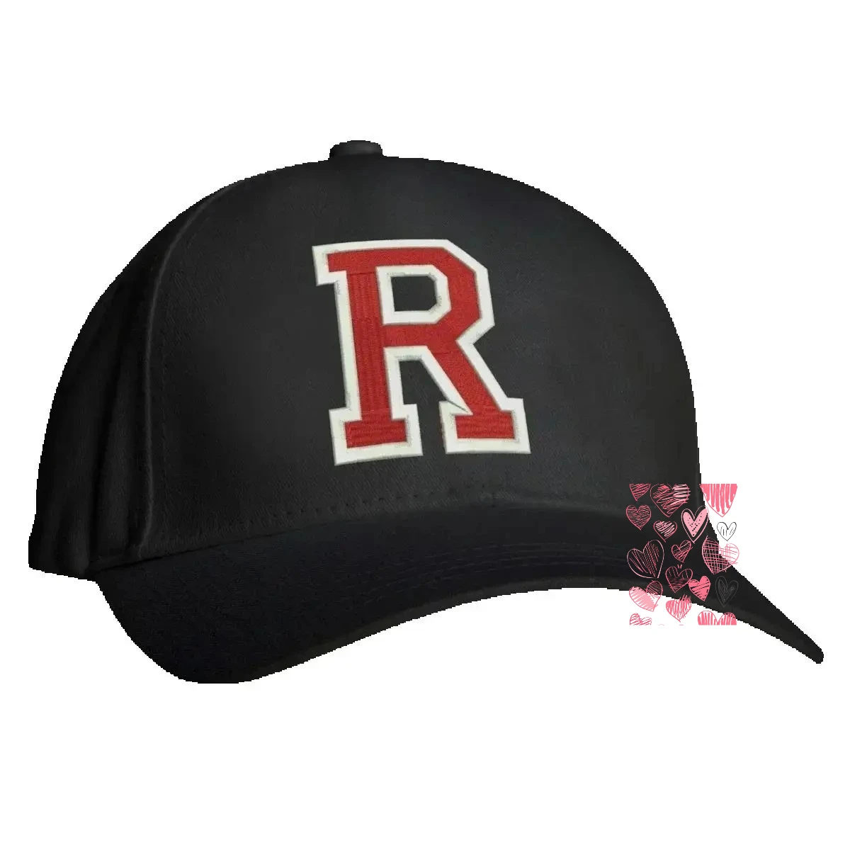 Letter R Baseball cap Birthday Gift Alphabet Hiphop Style Printed Design Hat