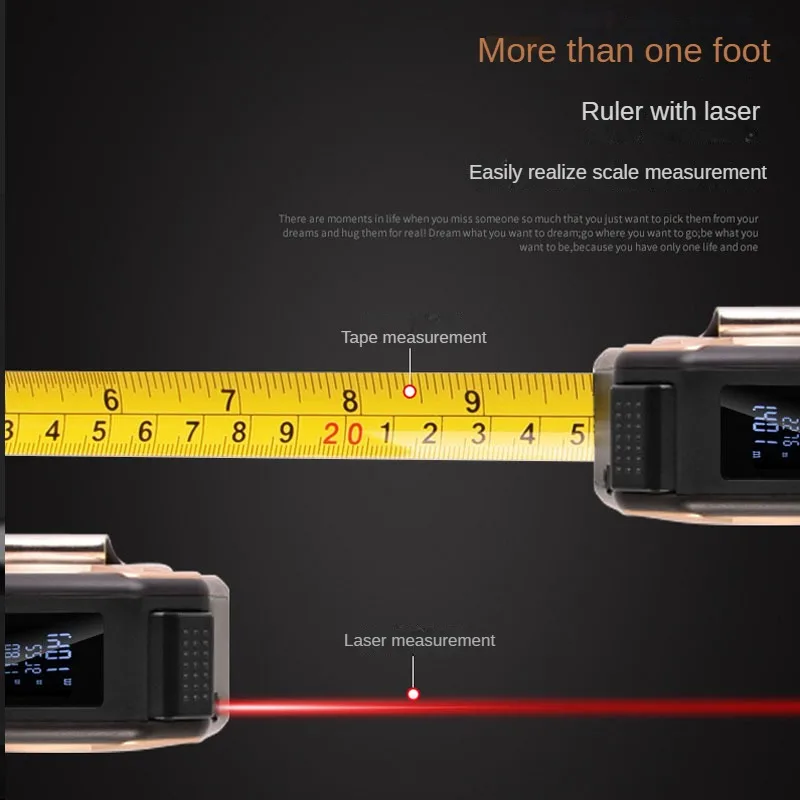 Xiaomi Multi-function Laser Rangefinder Tape Measure 2 in 1 High-precision Measuring Instrument  Infrared Automatically Measures