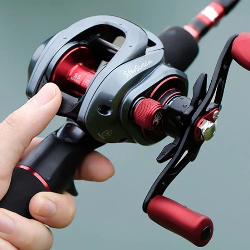 Red Spider Baitcasting Reel Anti Backlash Long Cast Snakehead Heavy Duty Saltwater Freshwater Fishing Wheel Lure Fishing Tackle 6