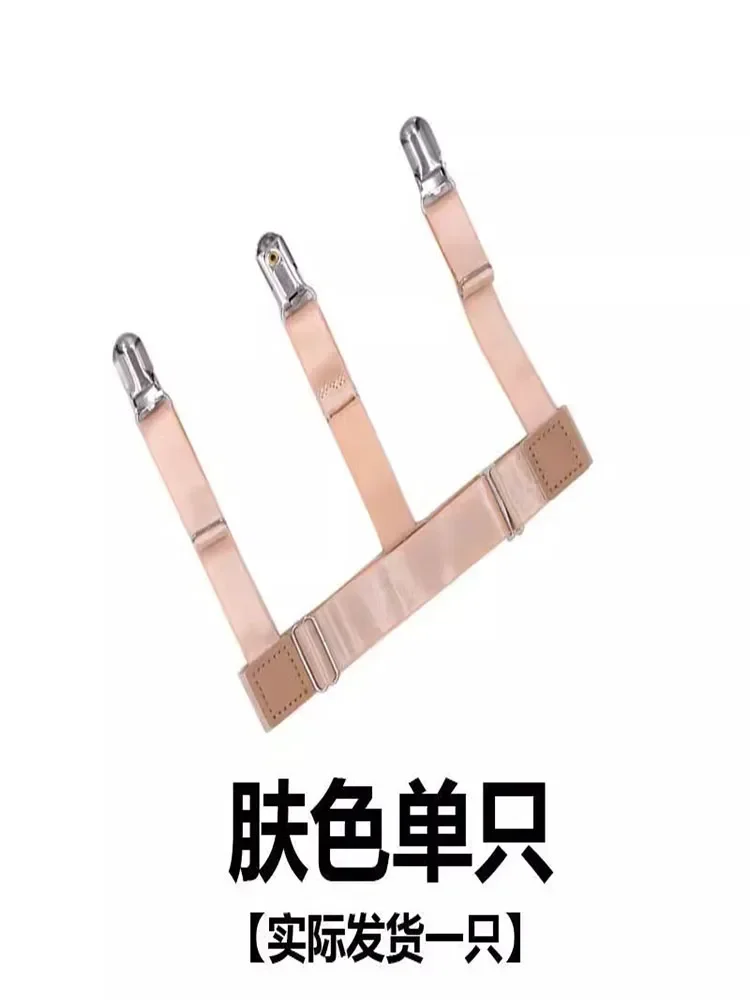 

Unisex non-slip invisible shirt clip top anti-wrinkle clip artifact hem fixed thigh ring garter belt