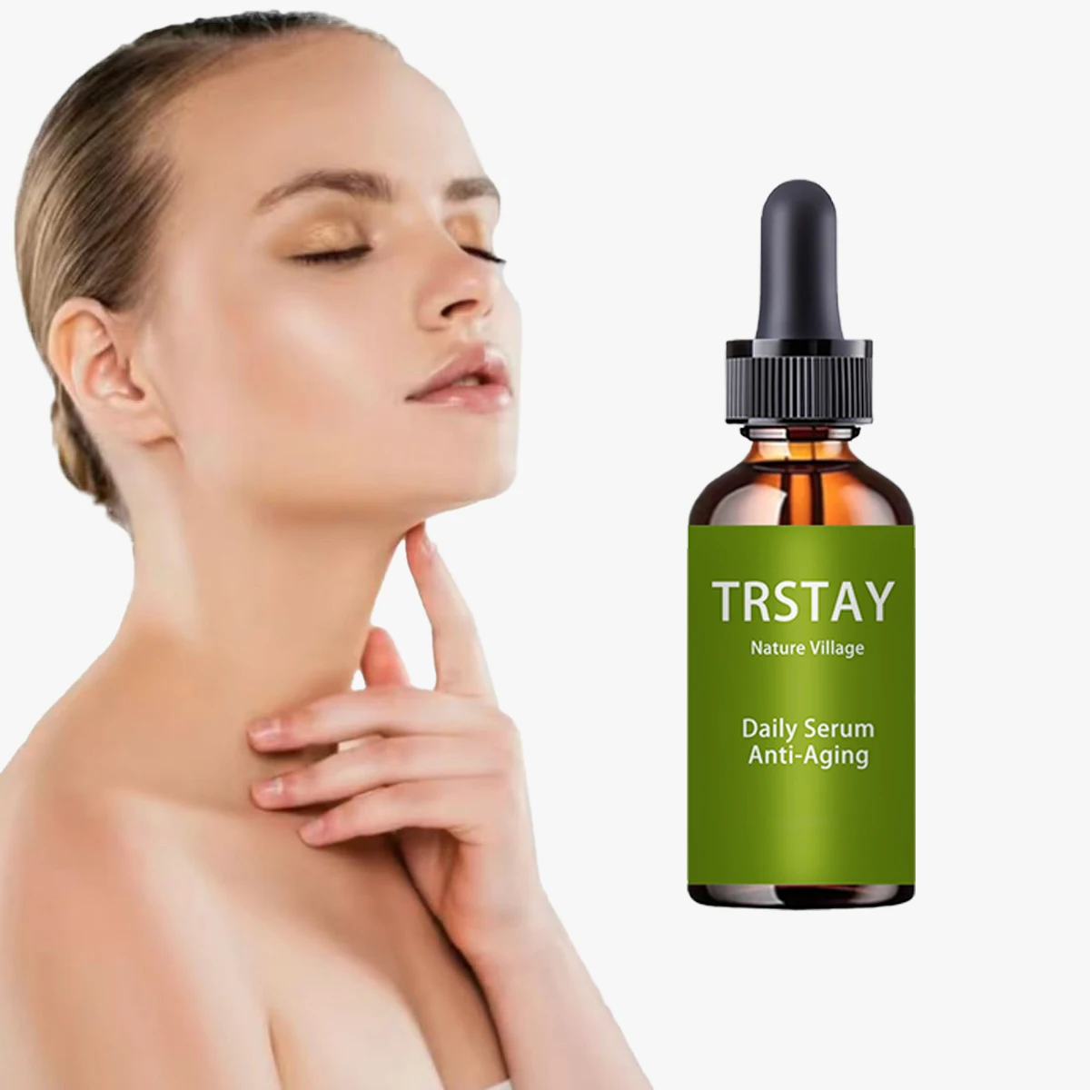 

TRSTAY daily essence brightens skin tone, moisturizes, lightens dullness and tightens skin