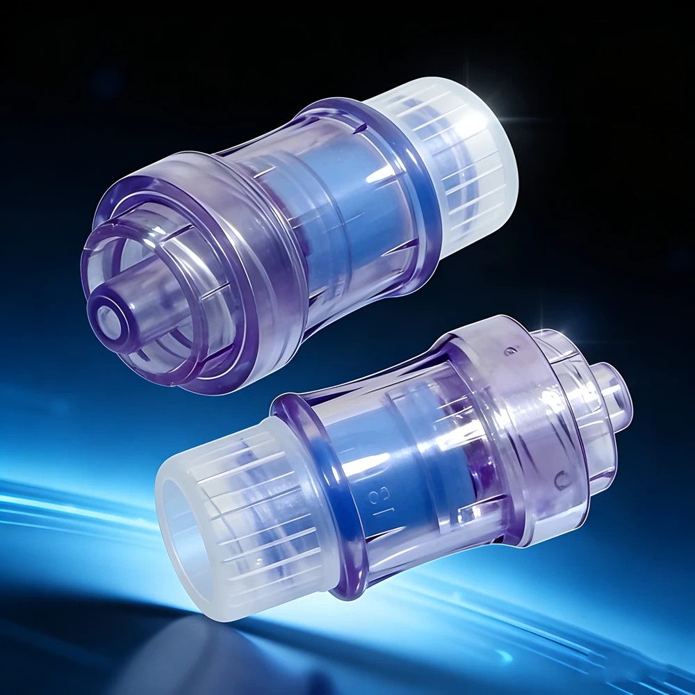

Plastic Medical Needle Free Valve Disposable Non Sterile Needleless Injection Connector For Physiological Saline