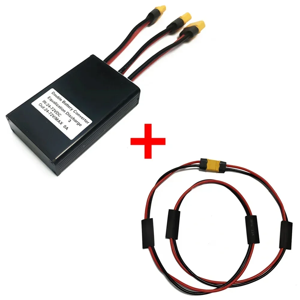 

Ebike Dual Battery Discharge Converter Connection Adapter Switcher With Extension Cord Electric Bicycle Accessories
