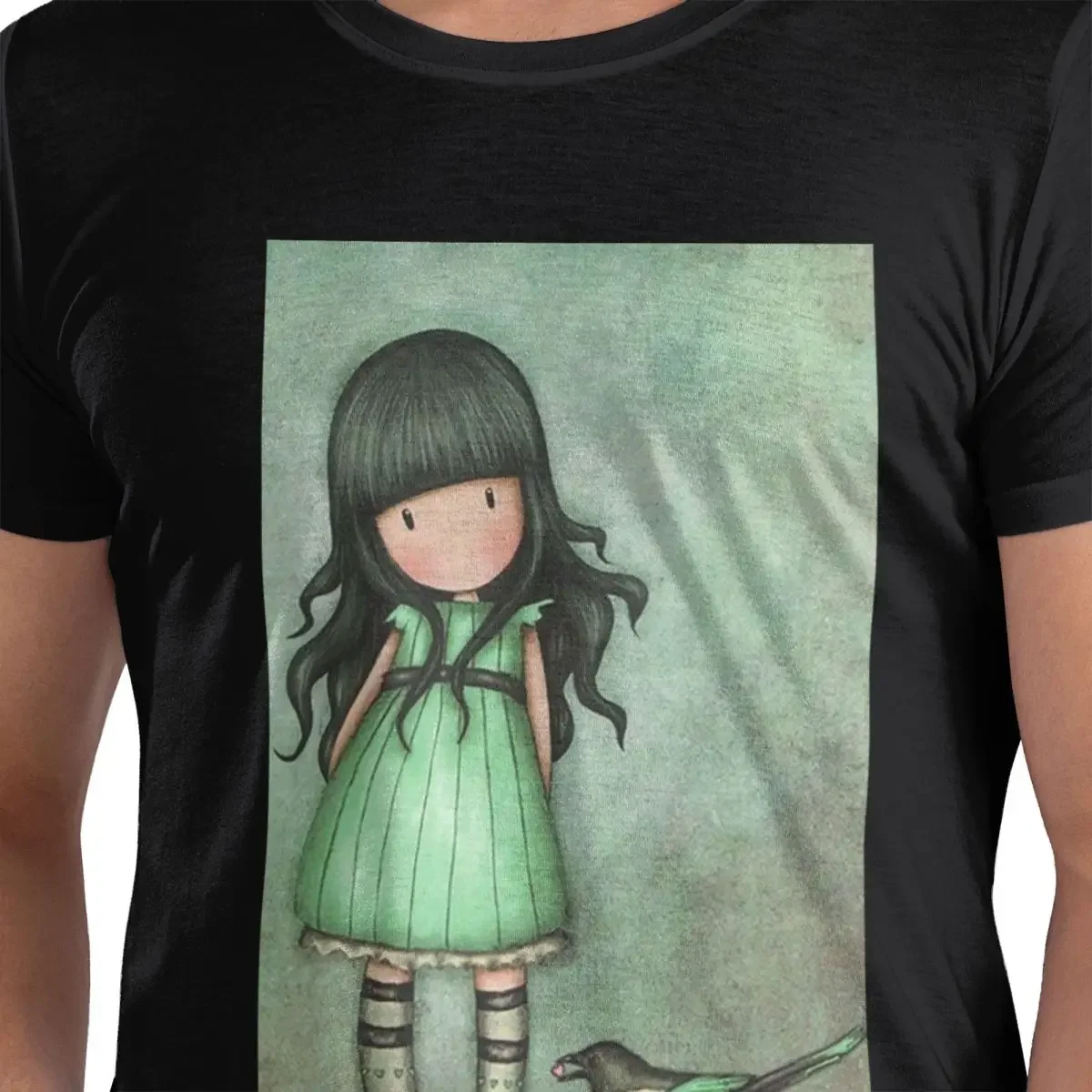 

Santoro Gorjuss футболка из 100% хлопка, мужские классические футболки, мужские футболки с круглым вырезом и коротким рукавом, S-6XL