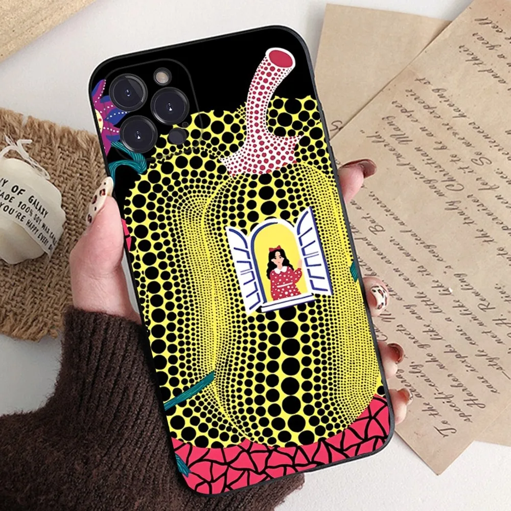 Kusama Yayoi Art Phone Case For IPhone 14 11 12 13 Mini Pro XS Max Cover 6 7 8 Plus X XR SE 2020 Funda Shell