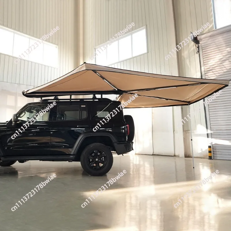 4X4 Off-Road Retractable Folding Camper Self-driving Tour Outdoor Camping Light Emitting Diode Light Vehicle Awning Tent