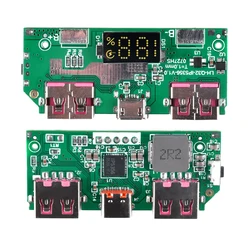 TYPE-C-batería de litio Micro USB, módulo de carga rápida con pantalla Digital, 5V, 3A, IP5356, QC3.0, 2,0, PD3.0, PD2.0/AFC/FCP