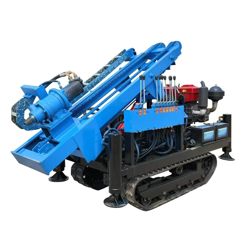 Courtyard Photovoltaic Pile Driver Crawler Hydraulic Auger Drilling Guide Equipment Ground Nail Solar Steel Pipe Pile Driver