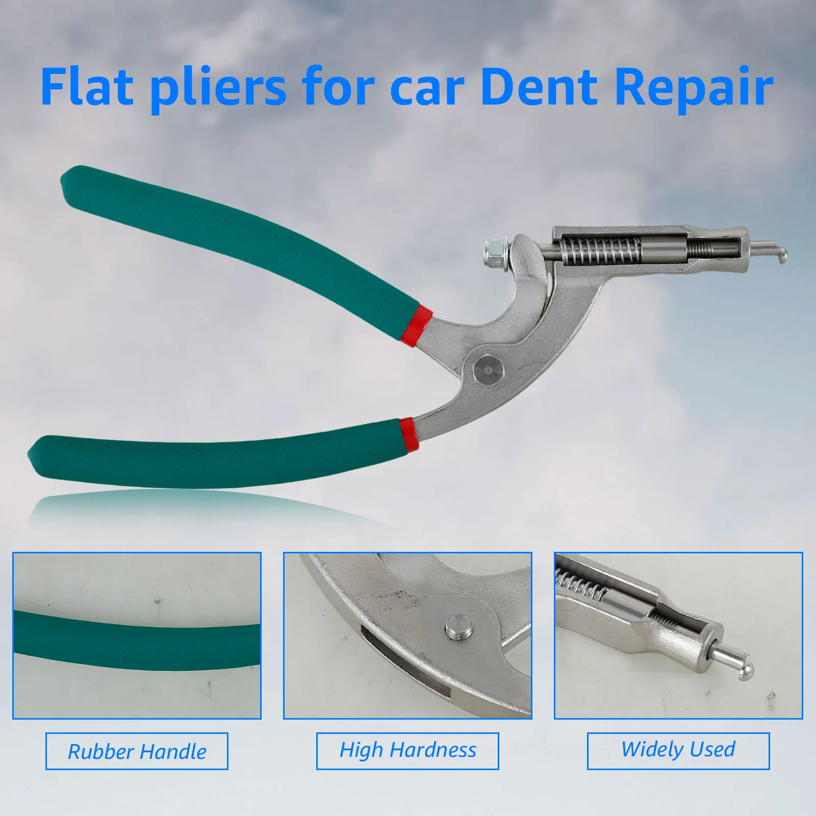 Car Dent Repair Tool Universal Flat Hole Pliers Car Hood Repair Tool Pliers Stainless Steel Car Door Fender Edge Repair Tool