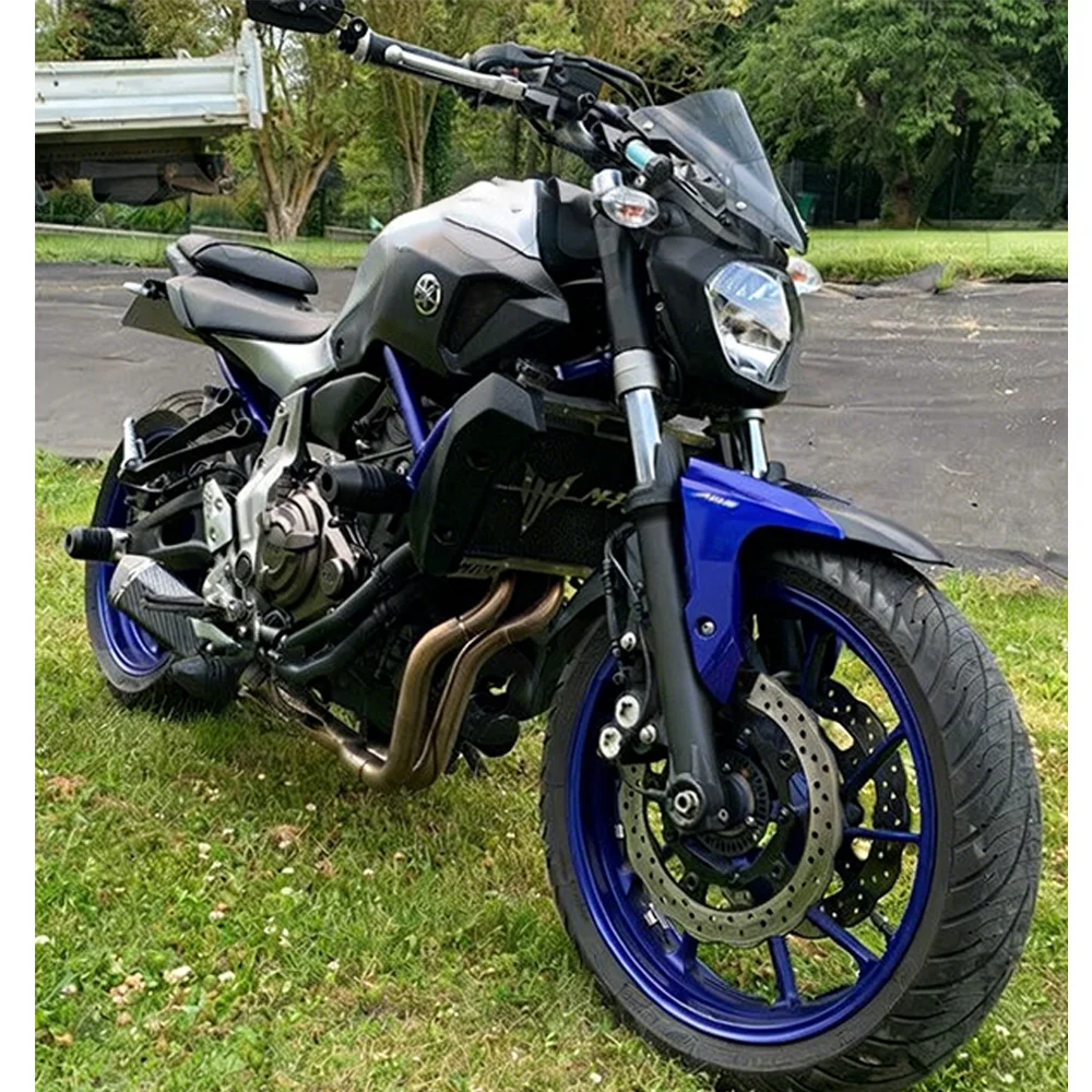 Komplettes Auspuffsystem mit Frontrohr und Schalldämpfer für Yamaha MT07 FZ07 XSR700 2014-2020 Auspuffrohre – Detail 2