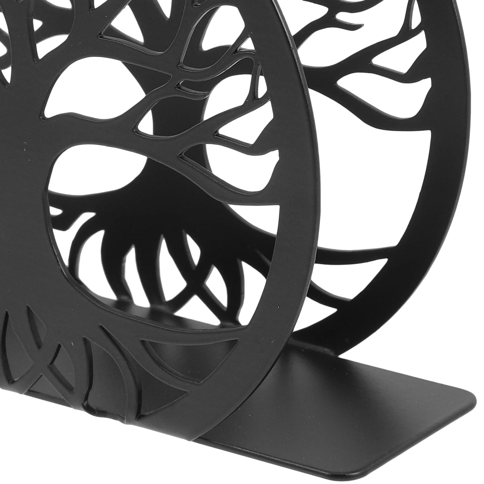 

Napkin Holder Paper Towel Dispenser Stainless Steel Non Slip Restaurant Home Kitchen Table Top Black Color