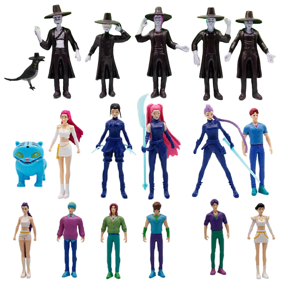 Anime Film Saja Boys K-POP Hexenjagd Super Idol Rumi Mira Zoey Dämonenjäger Mini Figur PVC Modell Geburtstag Überraschung Geschenk