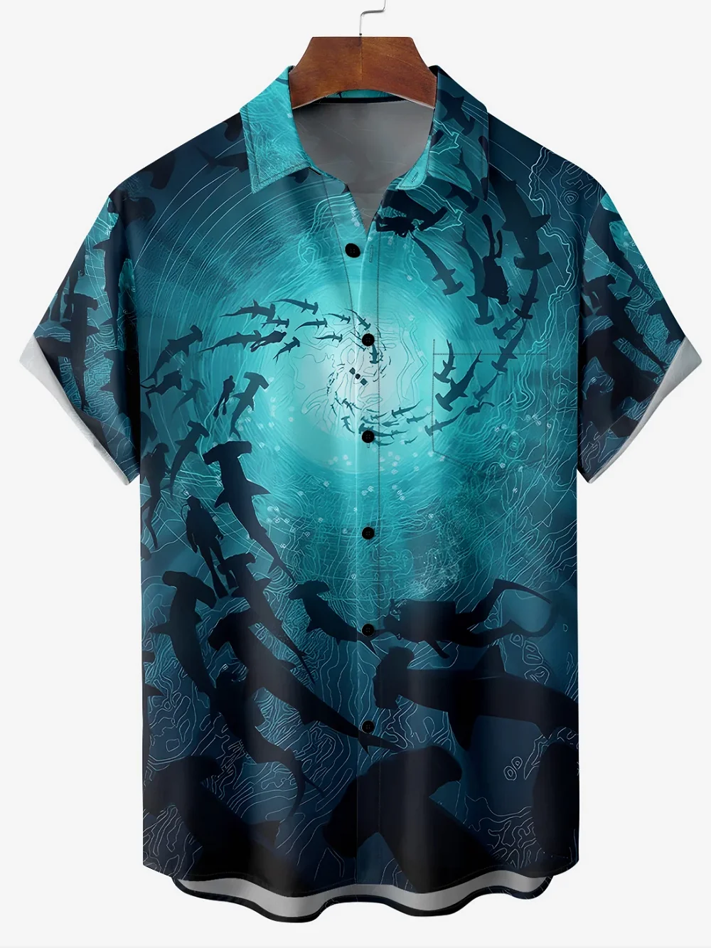 Hawaiian Men's Comfortable Breathable Turtle Print Shirt Mens Short Sleeve Shirt Summer Loose Beach Oversize Top Shirts For Mens