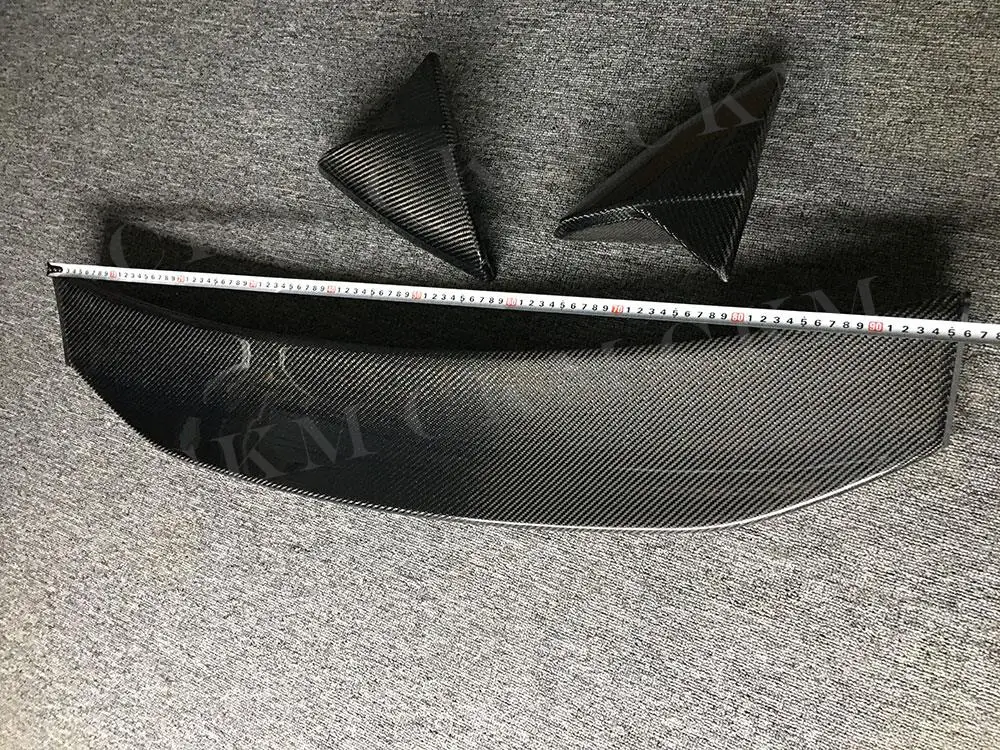 

CKMUUER Carbon Fiber Rear Spoiler Rear Roof Spoiler Window Wings For Volkswagen VW Polo Spoiler 2014 2015 2016 2017 2018