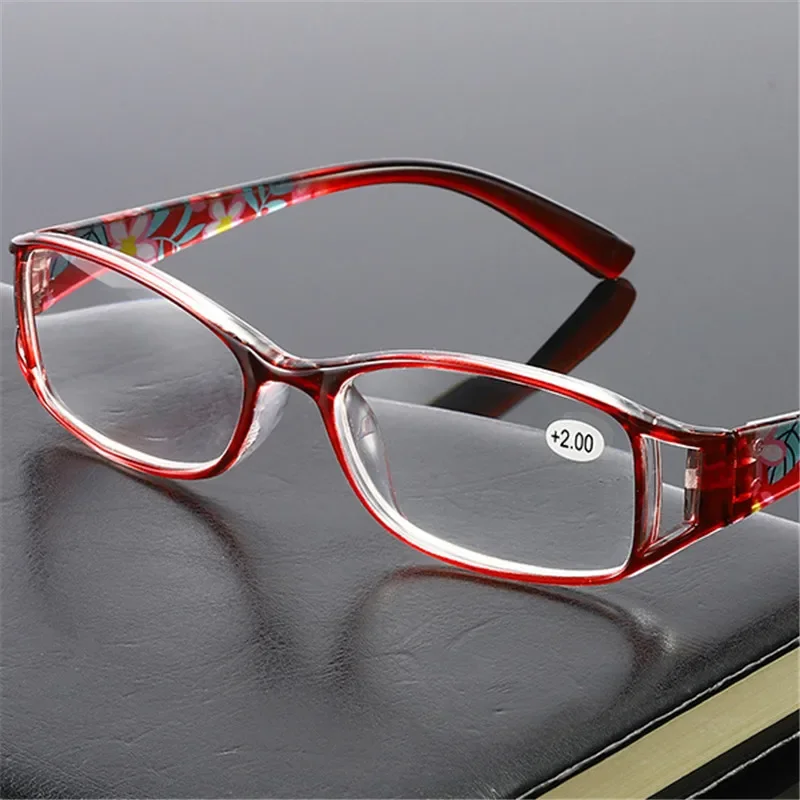 

FOENIXSONG Women's Reading Glasses Anti Blue Ray Lenses +1.00 +2.00 +3.00 +4.00 Floral Plus Prescription Eyewear for Women SK765