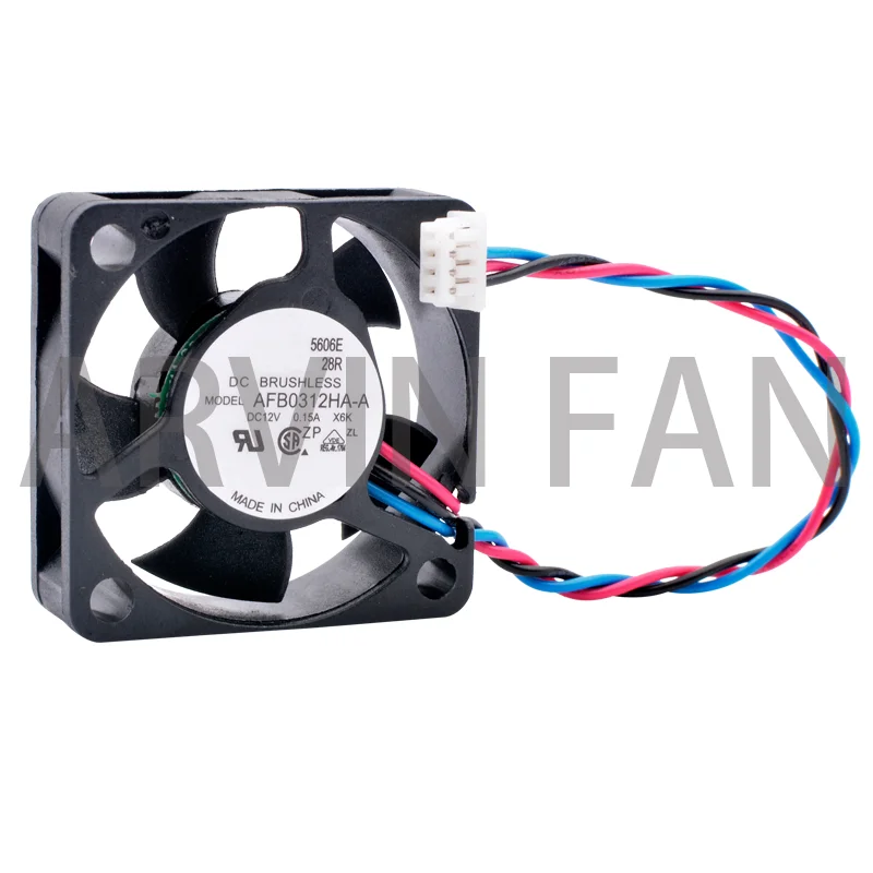 

AFB0312HA-A 3cm 30mm Fan 30x30x10mm DC12V 0.15A 3 Lines Double Ball Bearings Cooling Fan For Projector And Driver