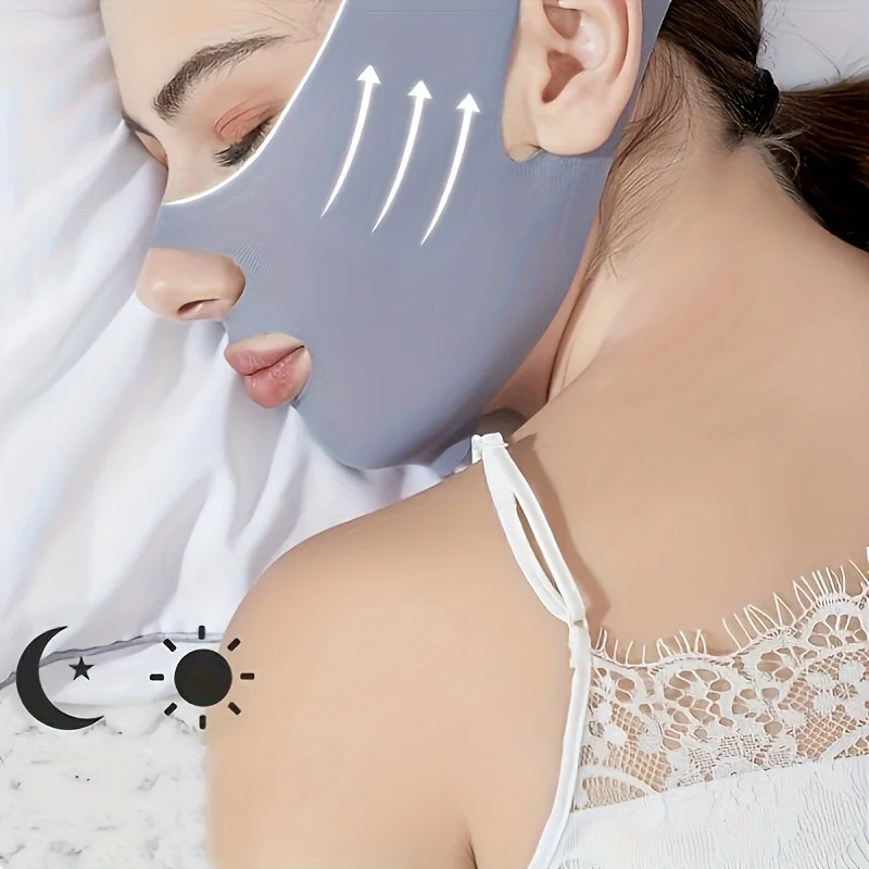 Sleep Face V Shaper Bandage - Facial Slimming Lift Reduce Double Chin Relaxation Band