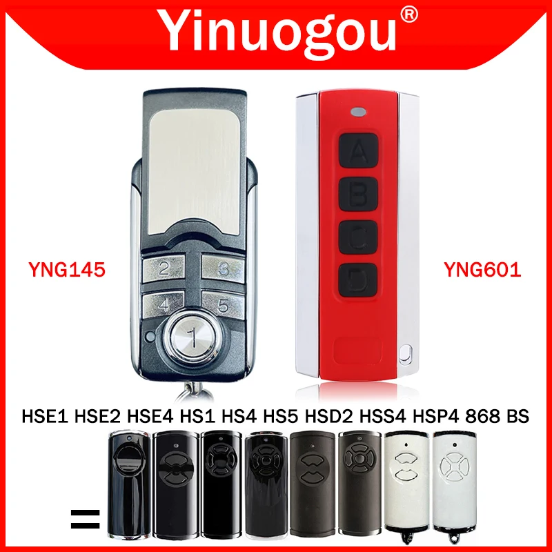 Imagem -02 - para Hormann Hse1 Hse2 Hse4 Hs1 Hs4 Hs5 Hss4 Hsp4 Hsd2 868 bs Duplicador de Controle Remoto para Porta de Garagem 868.3mhz Abridor de Controle de Portão