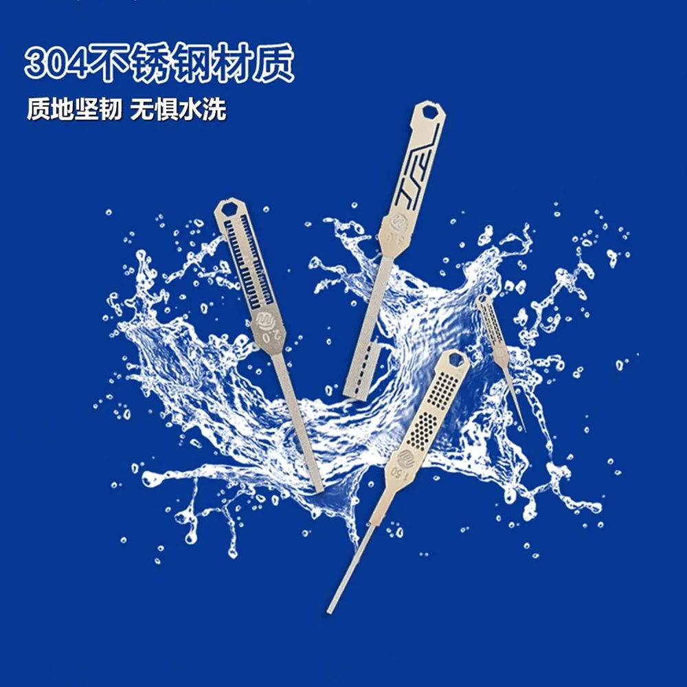 1set Hobby Model Craft Tool Fine part grinding file+Carving Auxiliary Ruler Combination set 12 sizes 0.4mm Thickness