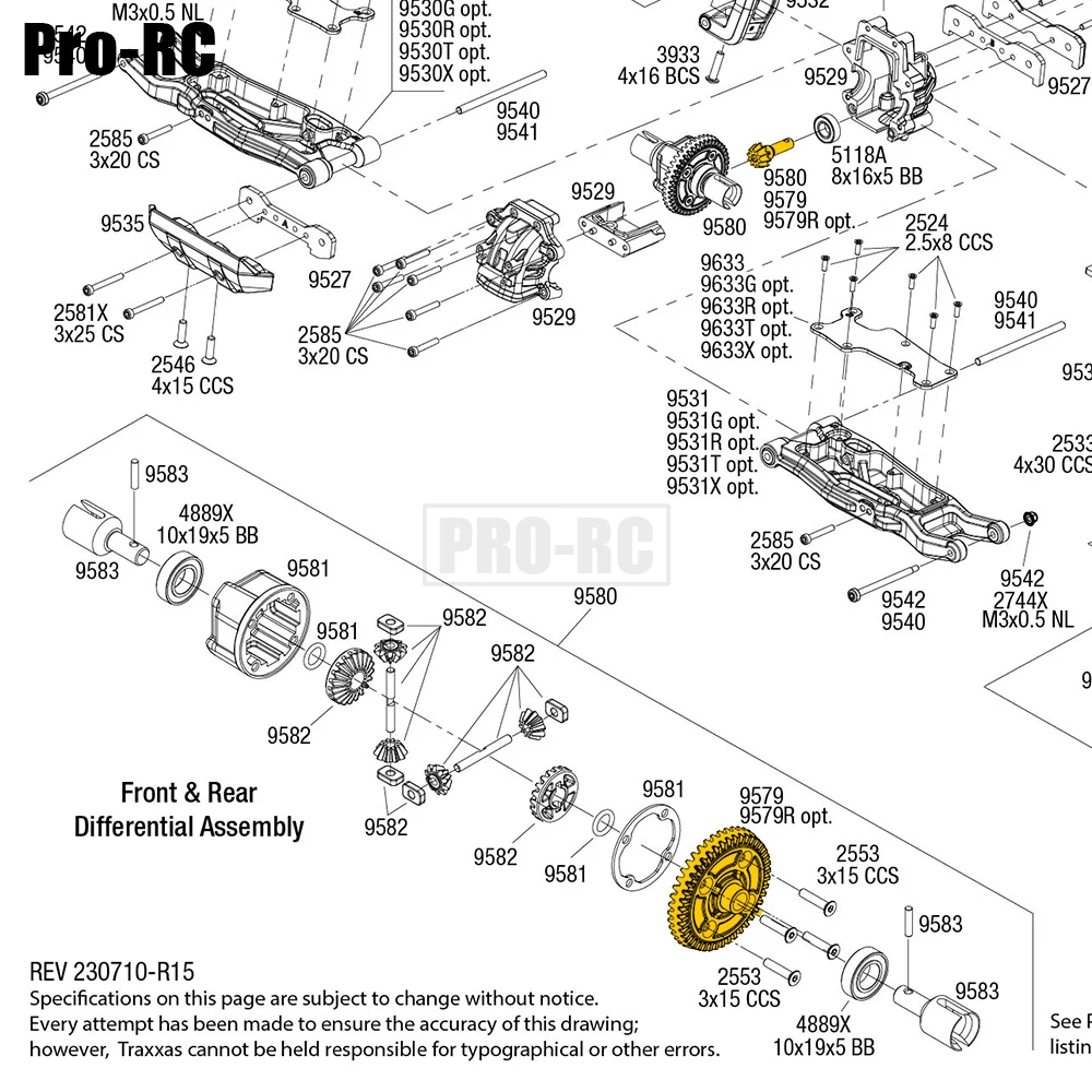 CNC 20CR HD stal 43/10T przednia tylna przekładnia zębata spiralna zębatka zębata 9579 9580 dla Traxxas 1/8 sanki Rc część ulepszenie samochodu