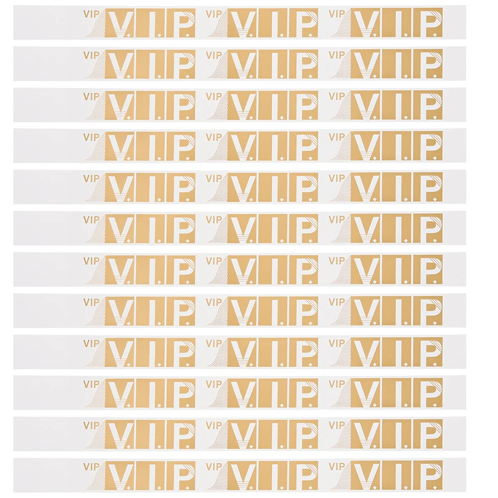 100 Pcs Party Wristband Event Paper Bracelet Wristbands for Events Vip Bracelets