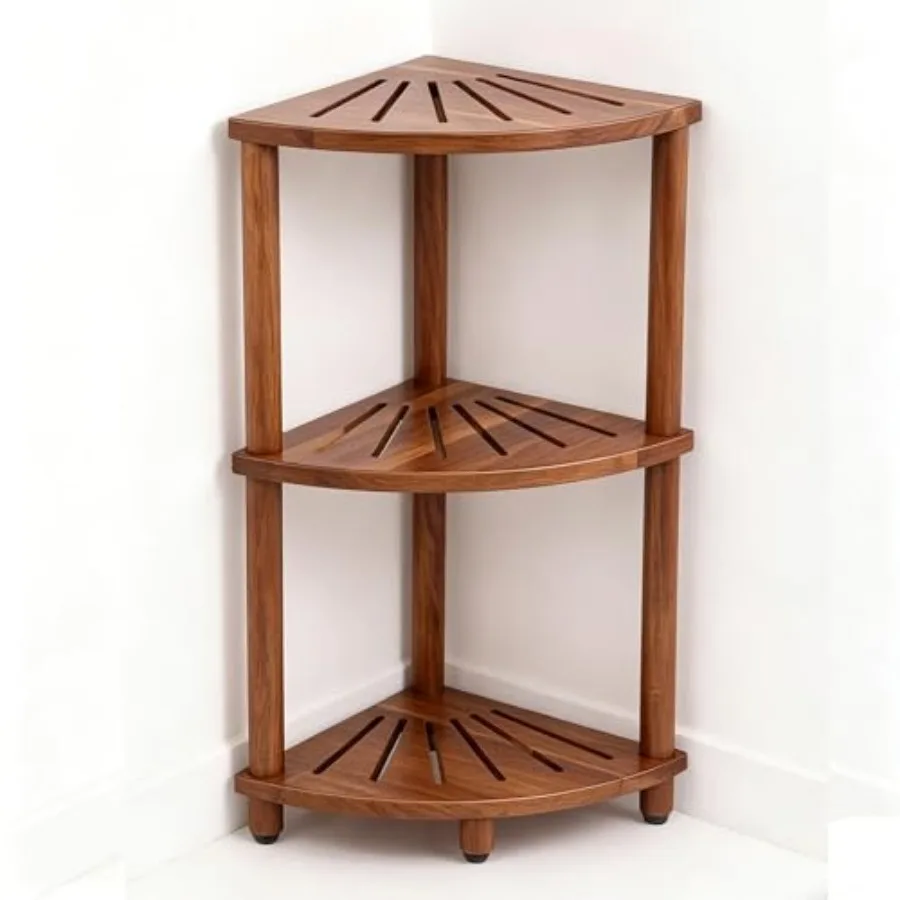 

Corner Shelf Shower Caddy Stand 3 Tier for Bathroom, Space Saving Shower Organizer Corner Stand, Bathroom Shelves for Inside Sh