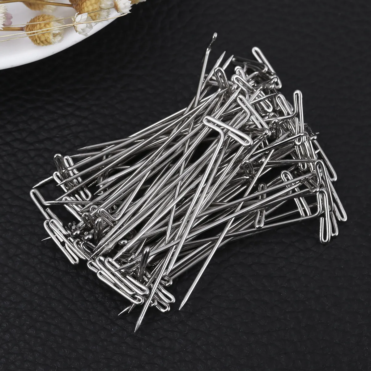 

70Pcs T-Pins 2 Inch 1.12mm Diameter Strong Hold for Fixing Seamstresses Tailoring Craft Workboards Cubicle Walls Secure
