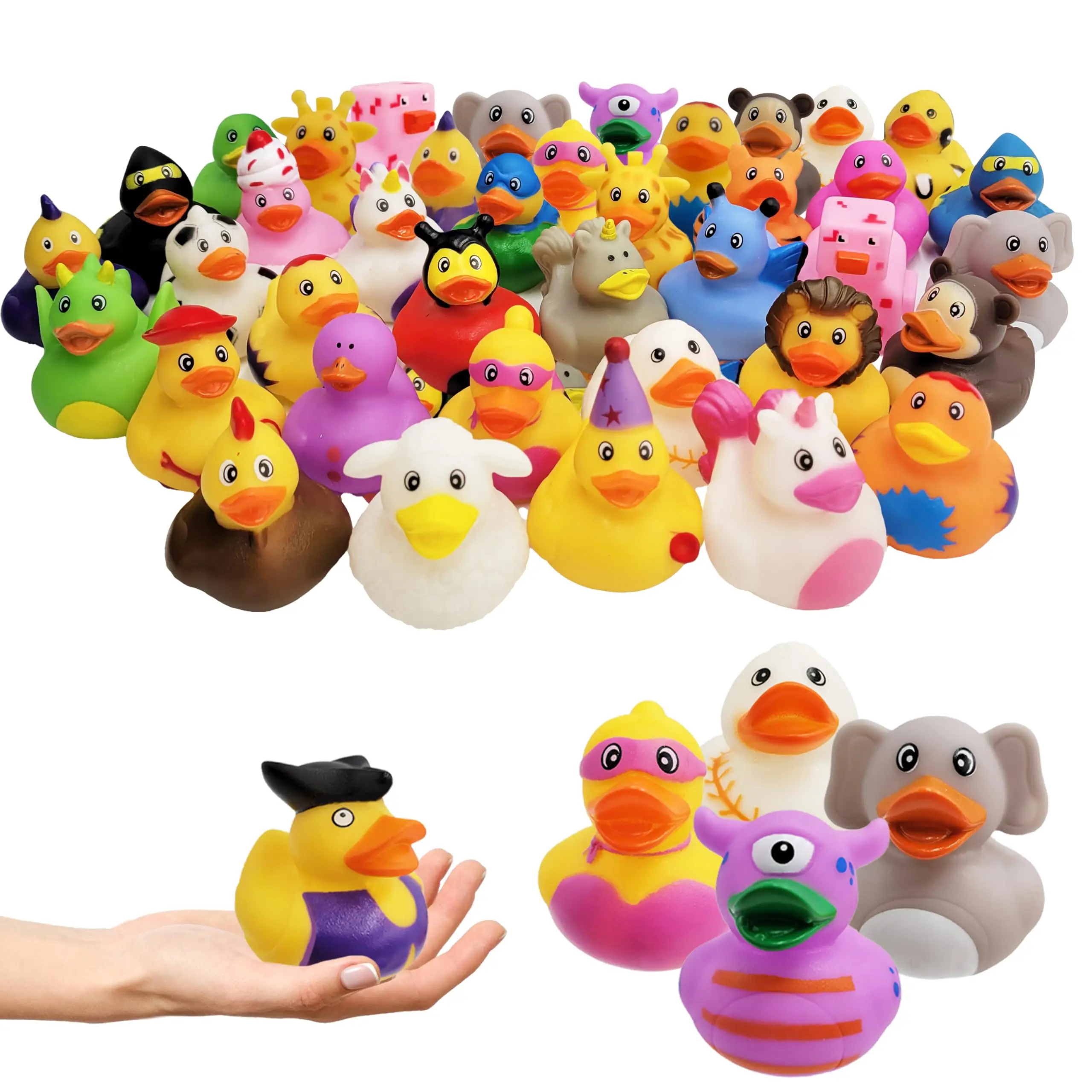 The Greatest Rubber Duck Assortment Rubber Duck Toy Duckies for Kids, Bath Birthday Gifts Baby Showers Classroom Incentives, Sum