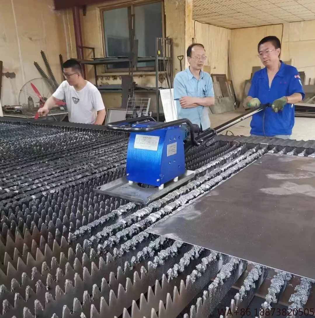 إزالة الخبث مزيل الخبث آلة التنظيف لوحات الليزر الألياف شبكة السيف الخبث نظافة منصة قطع ورقة البلازما #3