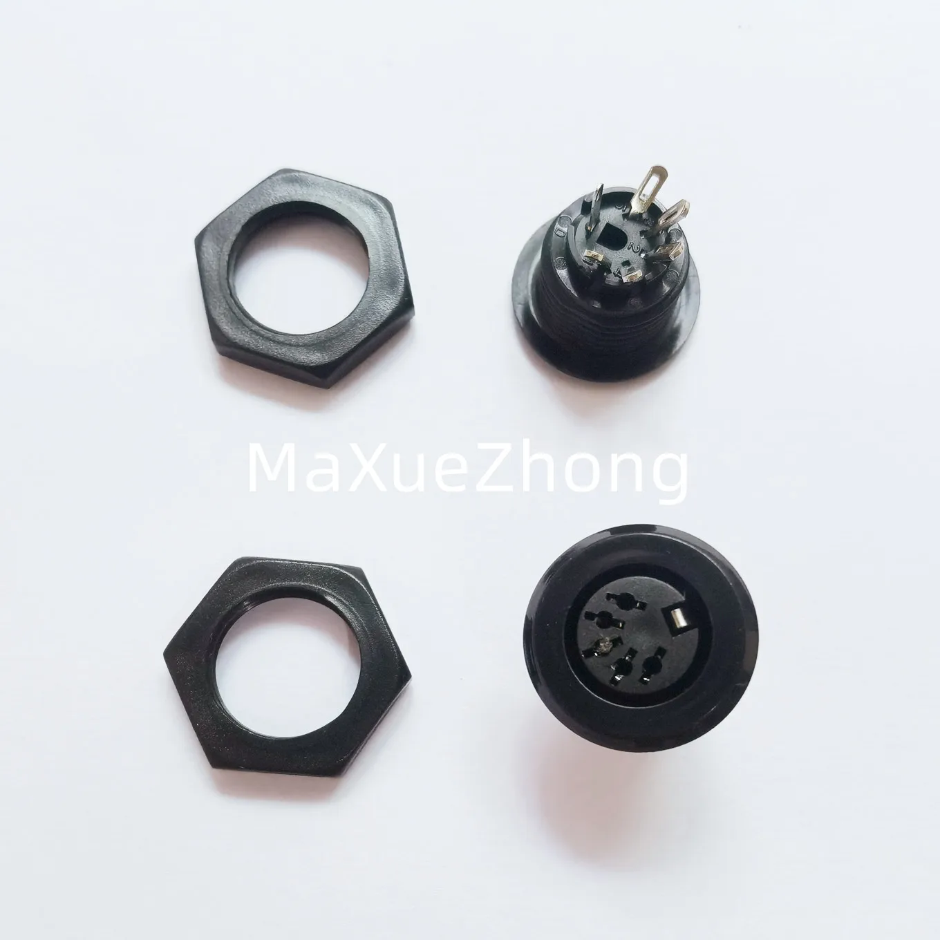 Original new 100% 5-core socket new black white connector plug in DIN female beauty and hairdressing instrument