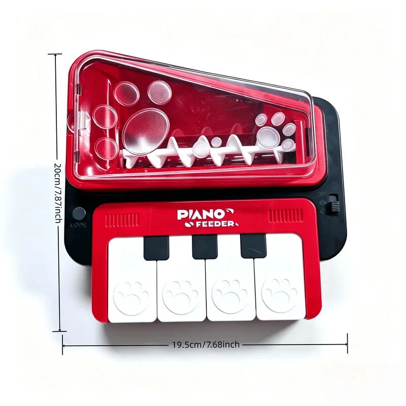 Piano-Shaped Pet Treat Dispenser Halloween Christmas Interactive Musical Feeder Bouncing Sound Toy For Dogs Cats