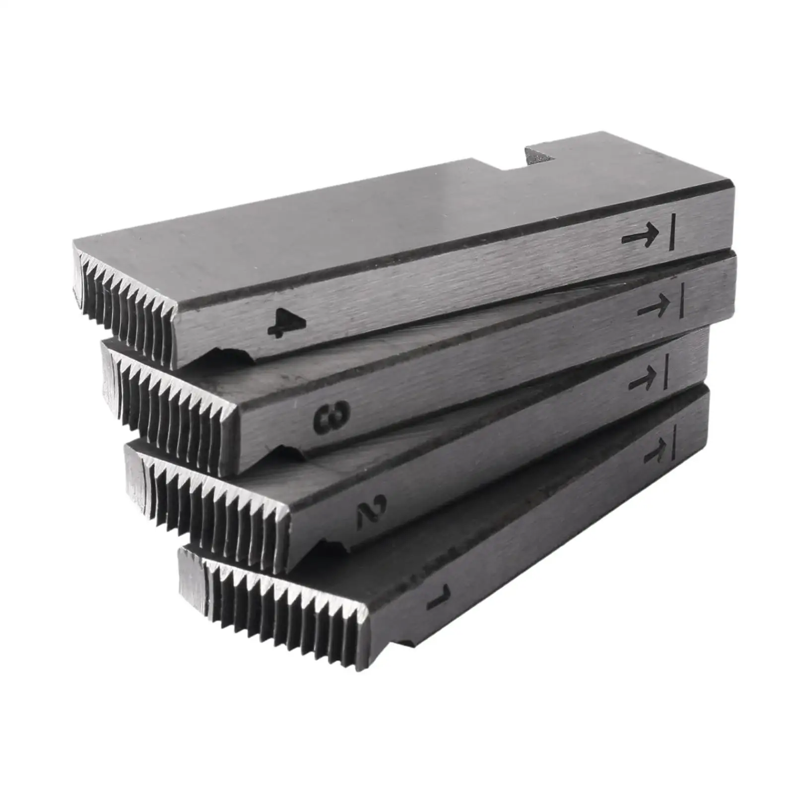 4Pcs 47745 Threading Machine Dies Alloy Steel for Industrial Application Multipurpose Accessory 1/2inch to 3/4inch NPT