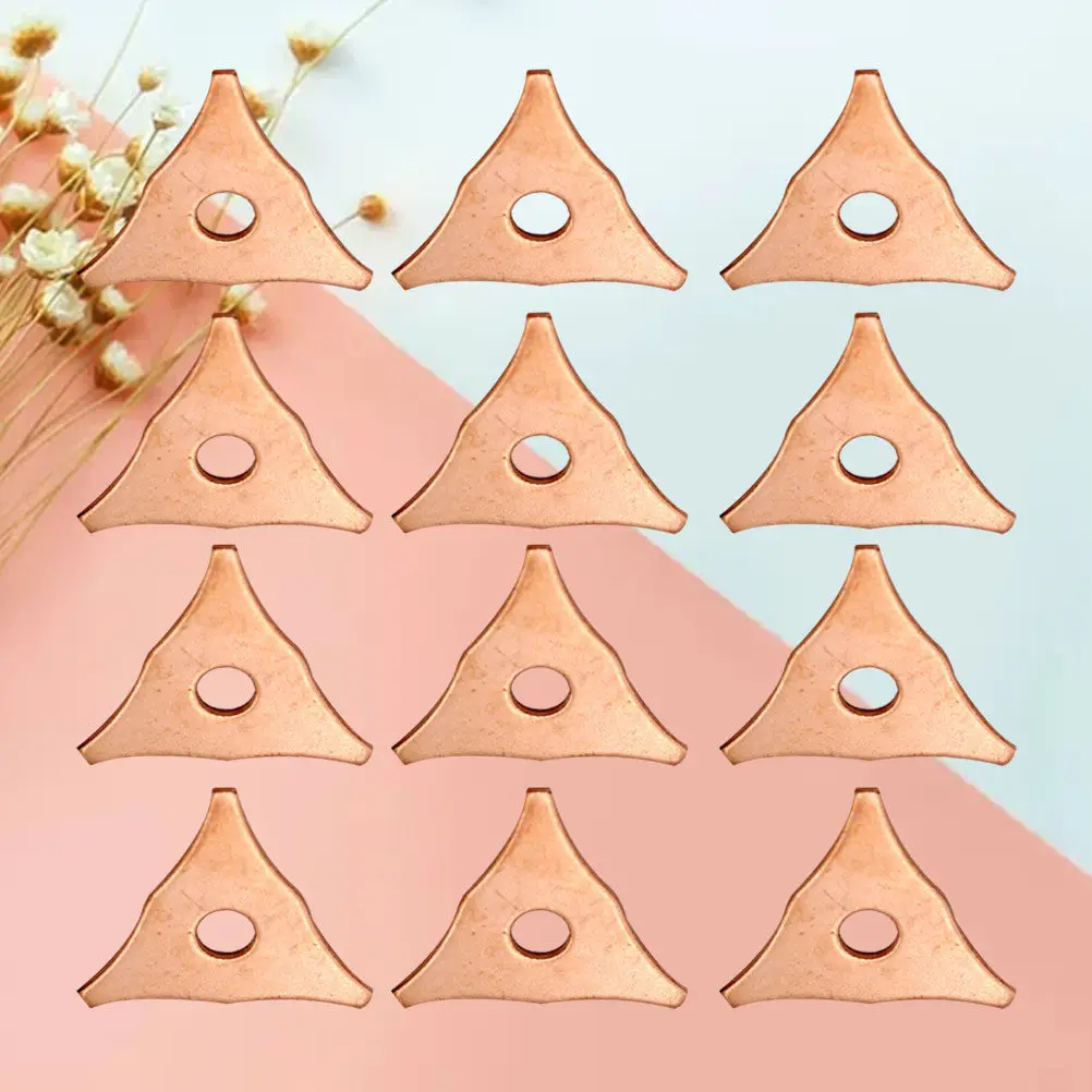 

50Pcs Heavy Duty Aluminum Triangular Sheet Metal Repair Parts Welding Nail Pull Ring for Car Panel Repair DIY Automotive Tool