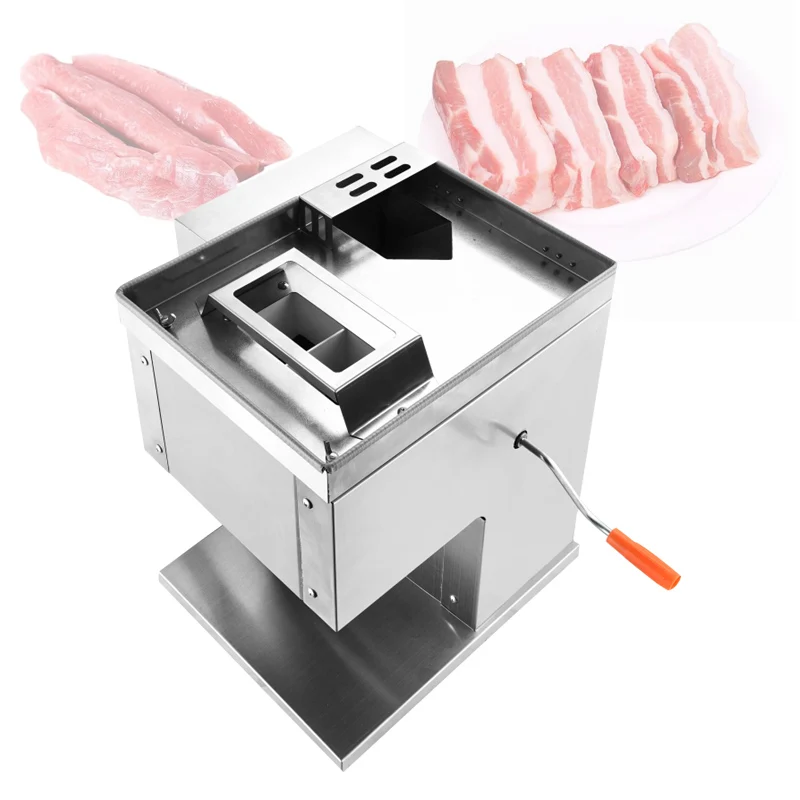 2.5-20mm Desktop Electric Meat Cutter Machine For Pork Lamb Beef Chicken Breast Household Commercial Meat Slicing Machine