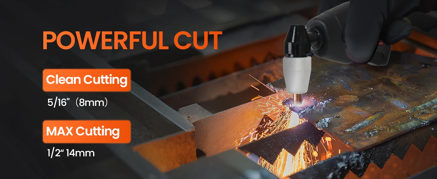 HITBOX HBMC270 MIG-Schweißgerät 220V 6-in-1 Multiprozess-Schweißgerät Aluminium MIG Gas Gaslos MMA HF TIG Punktschweißen Plasmaschneider 2T 4T Funktion Tragbares Inverter-Schweißgerät – Detail 14