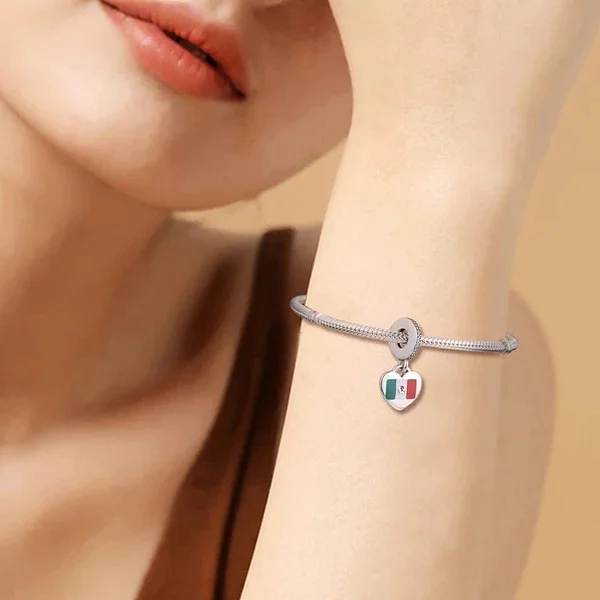 Travel National Flag Theme Charms World Flag Puzzle, Roman Colosseum, Big Ben Beads Fit European Women Jewelry Gift view 6