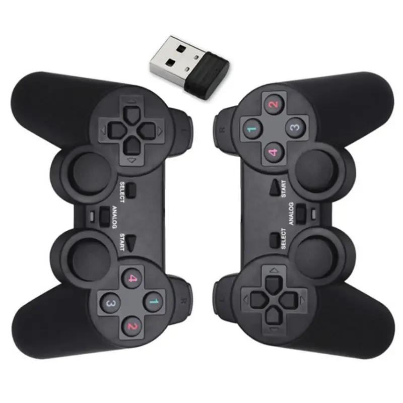 

USB Wireless Double Handle Game Controller Joystick Vibration Joypad Console Game Pad Gamepad for PC