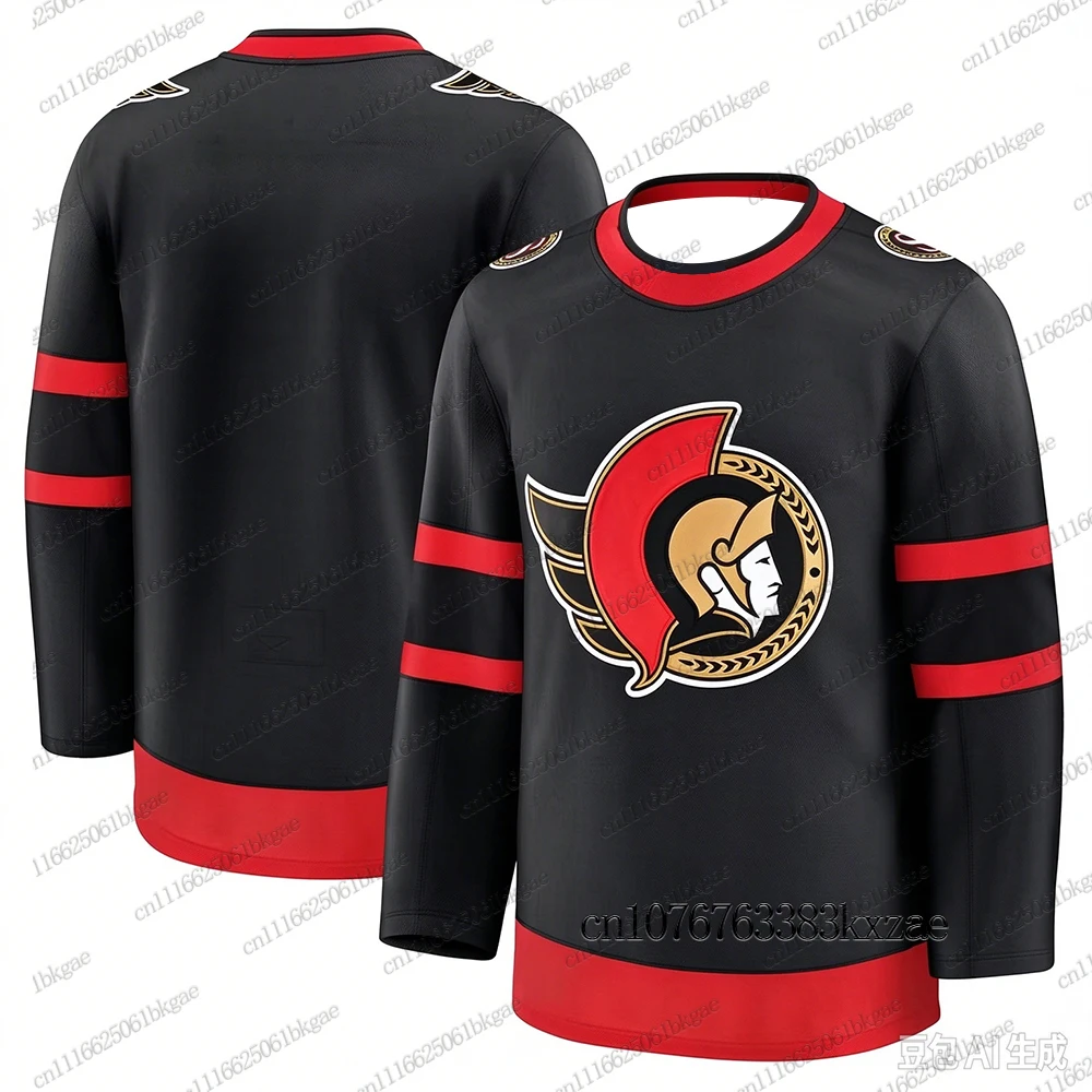 Autumn Winter New Ice Hockey Jerseys For Men Ottawa Senators Hockey Jerseys Casual Sports Long Sleeve T-shirts Women Man Jerseys