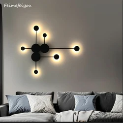 Modern Wall Lamp Simple Led Living Room Wall Lighting Bedroom Bedside Creative Aisle Indoor Home Decor Nordic  Wall Sconce Lamps