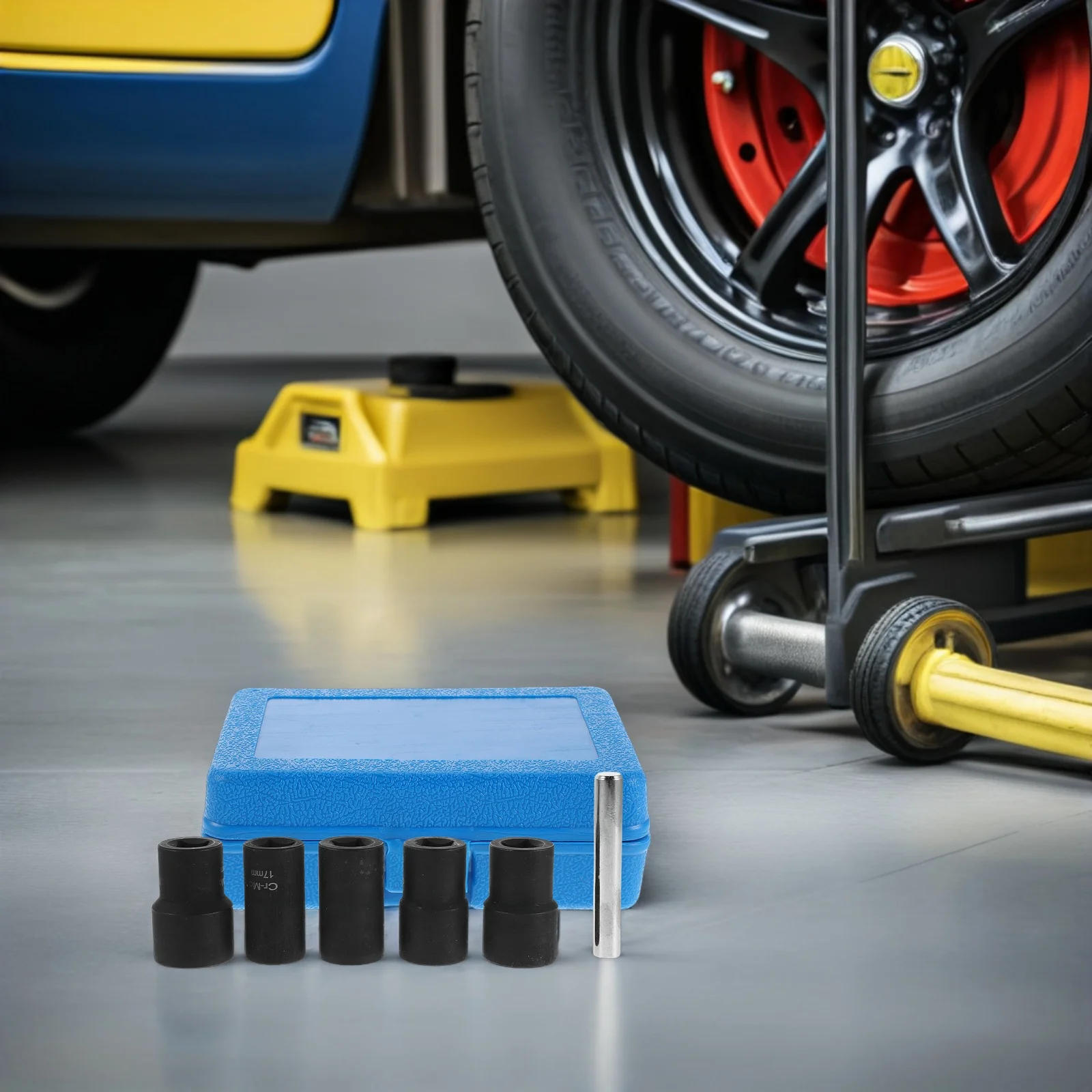 

1 set 1 Set Bolt Extractor Socket 17/19/21/22/24Mm Stripped Nut Removal Tool Impact Socket Extractor For Automotive Repair Diy