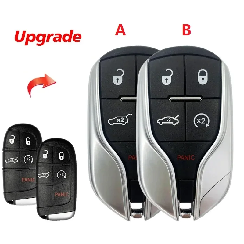 CS086007 Unpdate Shell Suitable for Jeep Chrysler Dodge Smart Remote Control Key Housing Small Car Button