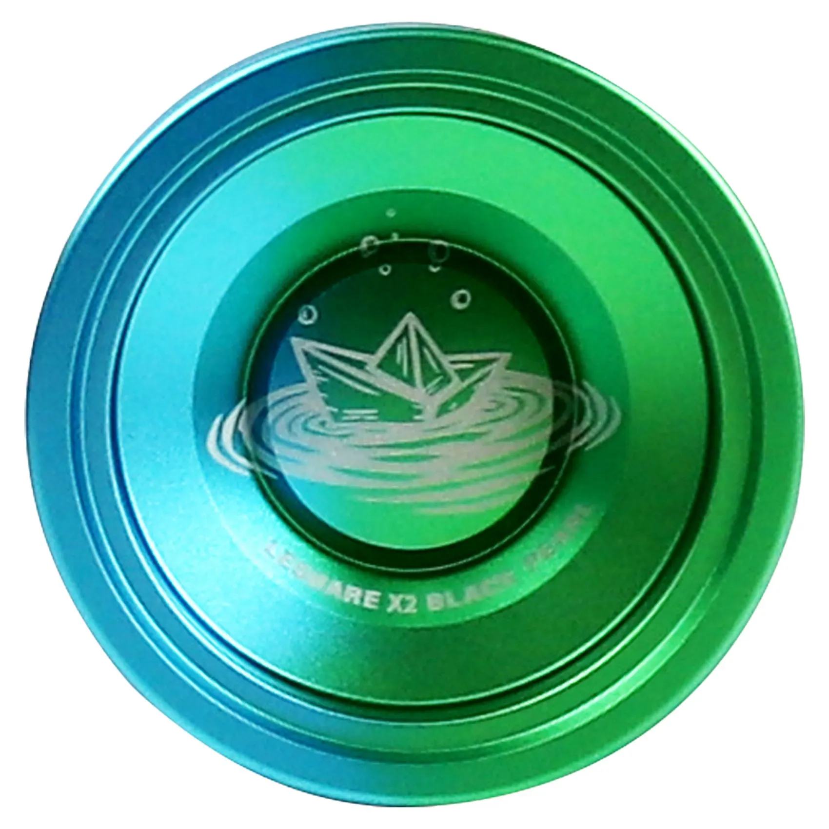 Yo-yo compétitif X2 Black Pearl pour débutants, Yoyo en alliage, facile à retourner et à pratiquer, bleu vert