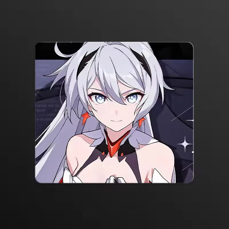 Ins لطيف أنيمي فتاة الزجاج ماوس الوسادة السلس متجمد سطح سطح المكتب حصيرة المقسى ترقية FPS مكتب الألعاب الملحقات ماوس #3