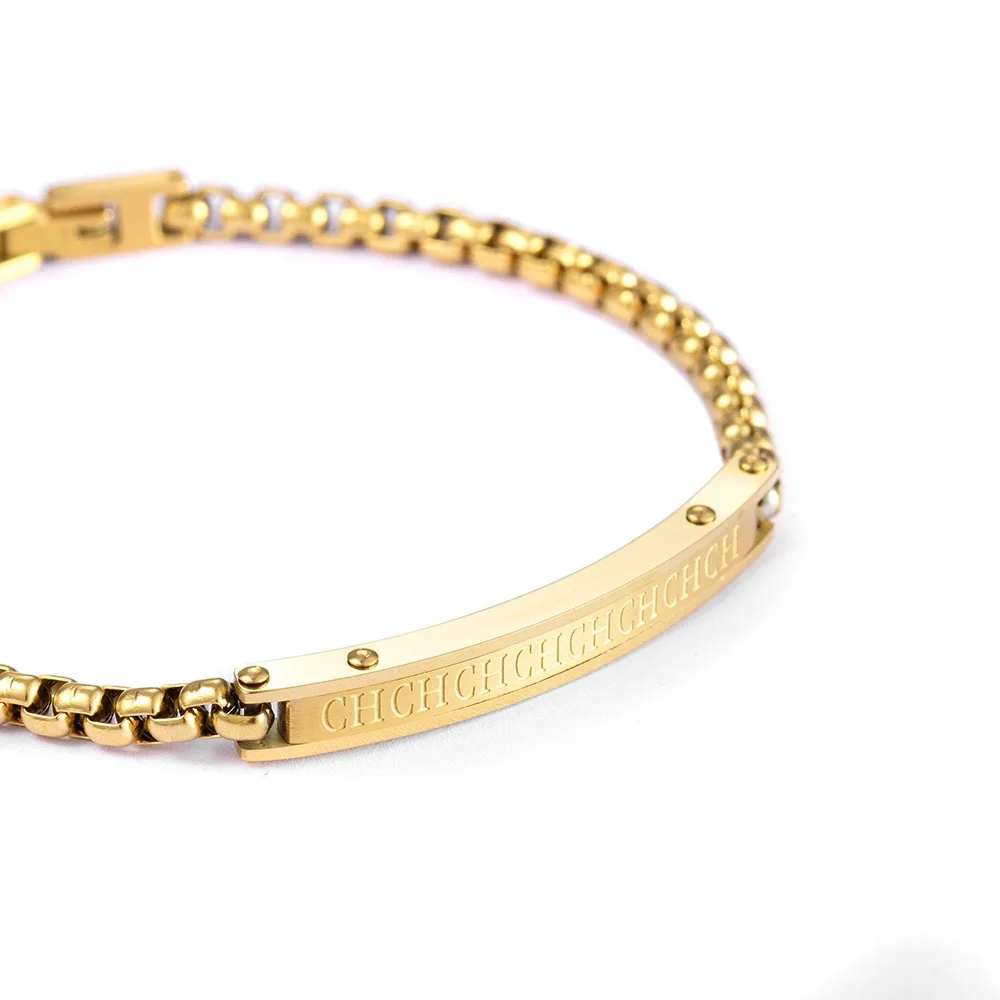 Nuovo braccialetto da donna in metallo con serratura a doppio strato, confezione regalo regolabile per banchetti quotidiani