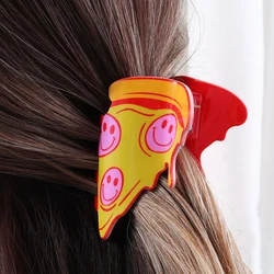 Clip artiglio per capelli pizza con stampa acrilica da 1 pezzo