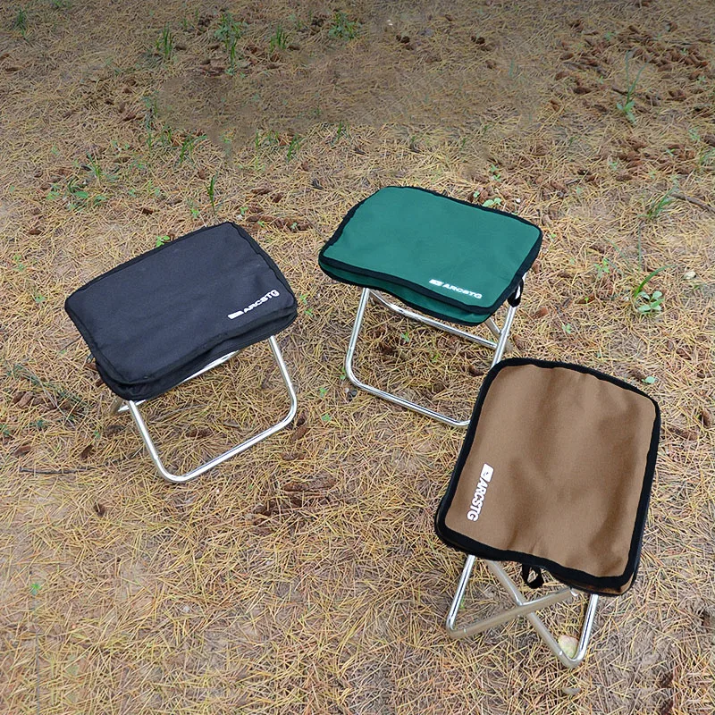 

Ultra Lightweight Folding Stool - Portable Camping Chair For Outdoor Travel Picnic BBQ 300g