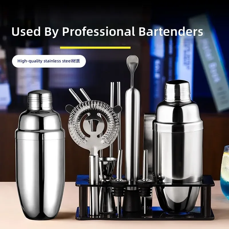 for Stainless Steel Bartender Set Snow Cup Hand Shaker Pot Tavern Shaker Bar Fancy Bartending Tool Basics